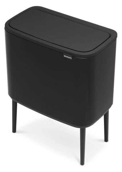 Matně černý dotykový ocelový odpadkový koš 36 l Bo Touch Bin – Brabantia