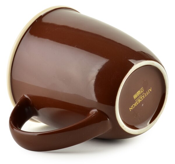 Mondex Porcelánový hrnek HENDIA 330 ml hnědý