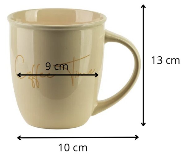 Mondex Porcelánový hrnek HENDIA 330 ml krémový