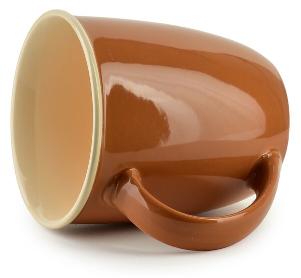 Mondex Porcelánový hrnek HENDIA 330 ml světle hnědý