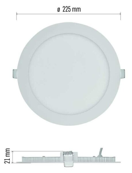 EMOS LED podhledové svítidlo NEXXO bílé, 22,5 cm, 18 W, neutrální bílá ZD1145