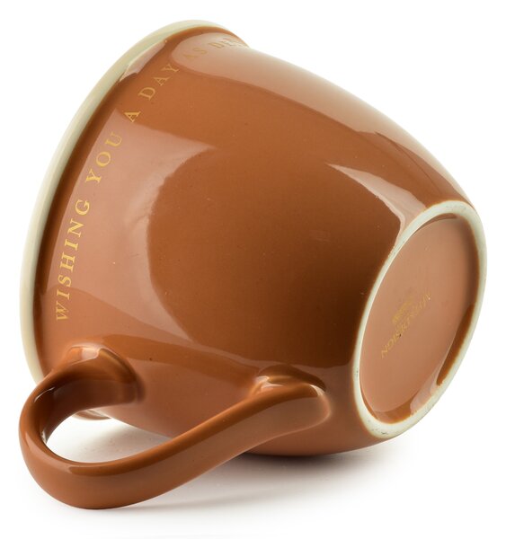 Mondex Porcelánový hrnek HENDIA 500 ml světle hnědý