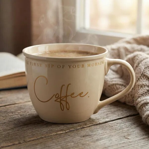 Mondex Porcelánový hrnek HENDIA 500 ml krémový