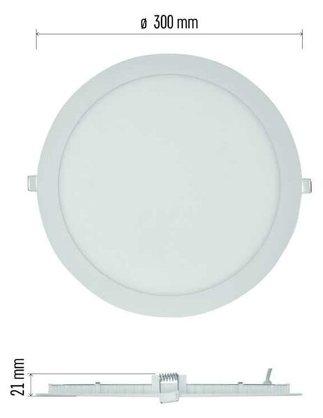 EMOS LED podhledové svítidlo NEXXO bílé, 30 cm, 25 W, neutrální bílá ZD1155