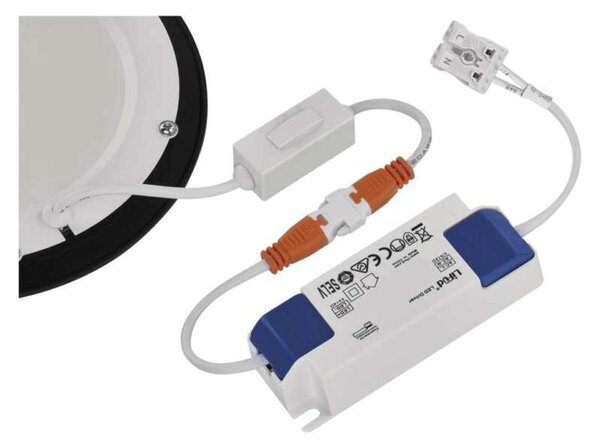 EMOS LED podhledové svítidlo NEXXO černé, 17 cm, 12,5 W, teplá/neutrální bílá ZD1333