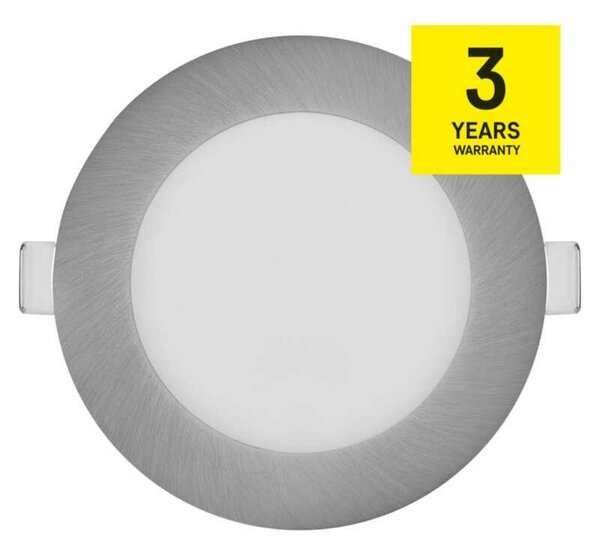 EMOS LED podhledové svítidlo NEXXO stříbrné, 12 cm, 7 W, teplá/neutrální bílá ZD1223