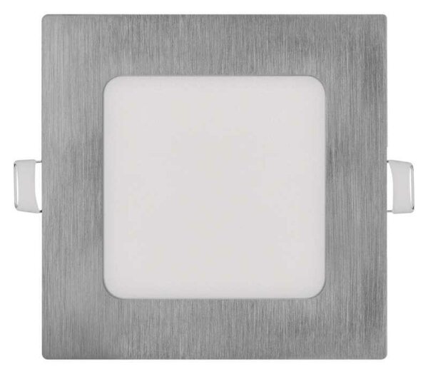 EMOS LED podhledové svítidlo NEXXO stříbrné, 12 x 12 cm, 7 W, teplá/neutrální bílá ZD2223