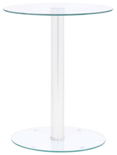 Konferenční stolek průhledný 40 cm tvrzené sklo 322780