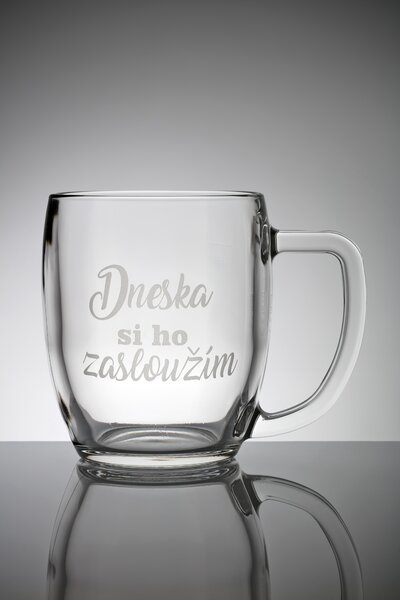 Sklenice - dneska si ho zasloužím Velikost: 0,3 l, Tip: 1, Balení: Bublinková fólie