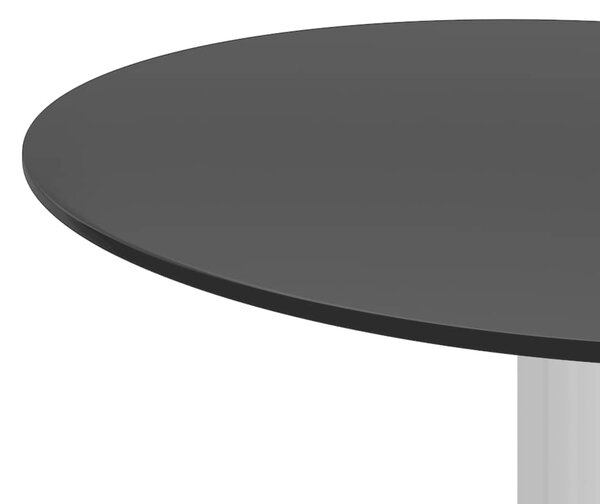 Konferenční stolek černý 40 cm tvrzené sklo 322781