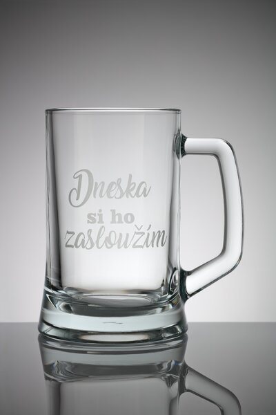 Sklenice - dneska si ho zasloužím Velikost: 0,3 l, Tip: 1, Balení: Bublinková fólie