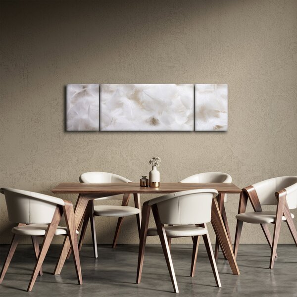 Obraz - Bílé peří (170x50 cm)