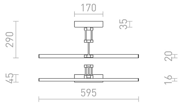 RED - DESIGN RENDL RENDL FRIDA LED nástěnná lampa, nad obraz staromosazná R14154