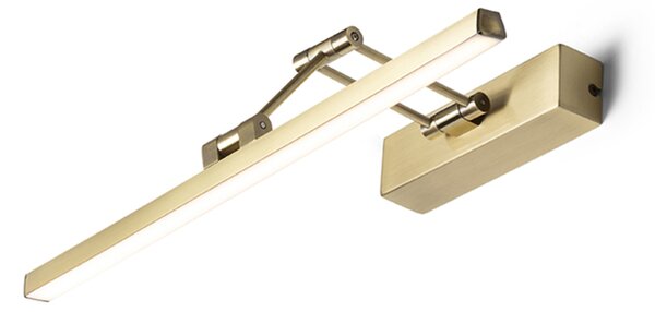 RED - DESIGN RENDL RENDL FRIDA LED nástěnná lampa, nad obraz staromosazná R14151