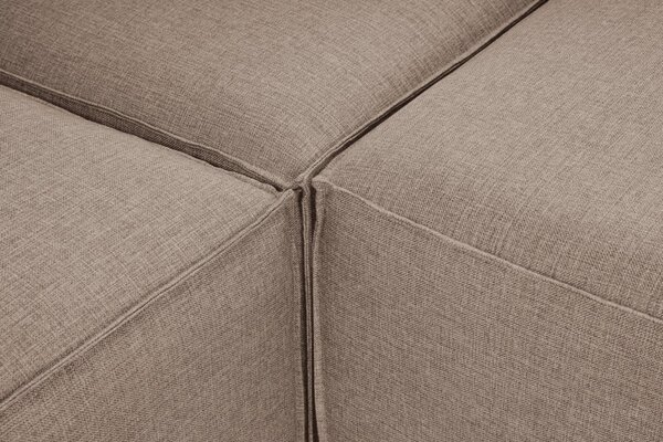 Hanah Home Rohová sedací souprava Fora 296 cm hnědá pravá