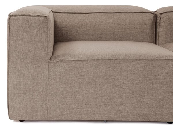 Hanah Home Rohová sedací souprava Fora 296 cm hnědá pravá