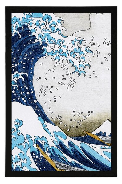 Plakát reprodukce Velká vlna z Kanagawa - Kacušika Hokusai