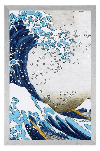 Plakát reprodukce Velká vlna z Kanagawa - Kacušika Hokusai
