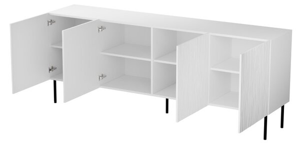 HALMAR Komoda Jungle 190 cm bílá/černá