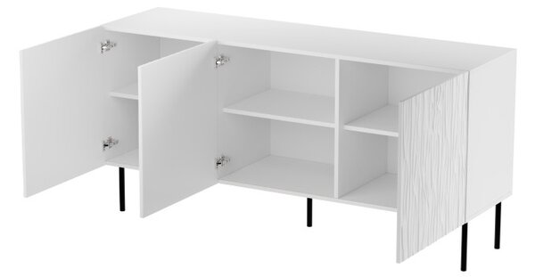 HALMAR Komoda Jungle 152 cm bílá/černá