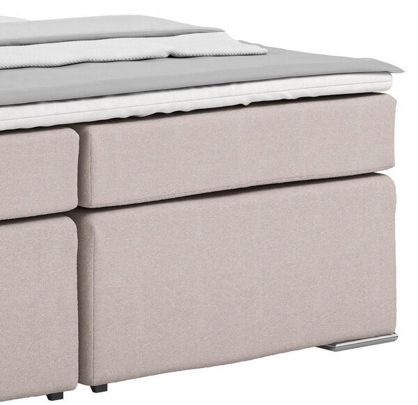 Postel Boxspring NERO PL: 180/200 cm, béžová