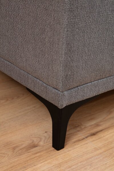 Hanah Home Rohová sedací souprava Petra 250 cm světle šedá levá