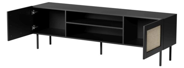 HALMAR TV stolek Juta 180 cm černý/hnědý