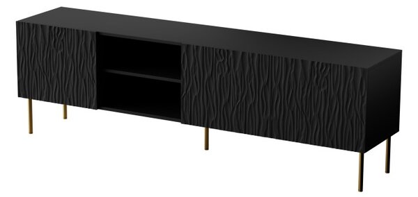 HALMAR TV stolek Jungle 190 cm černý/zlatý