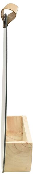 Nástěnné zrcadlo masivní borovice 35 cm 322801