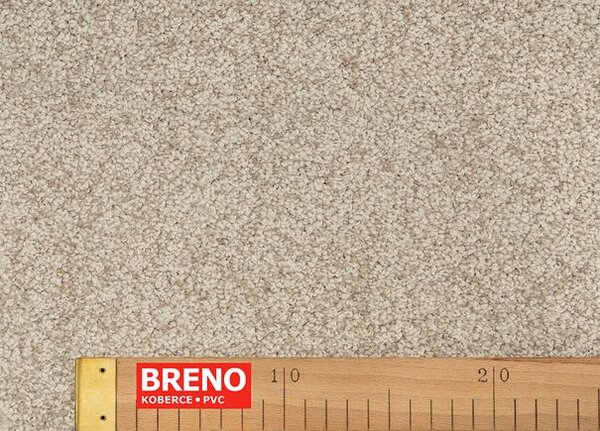Breno Metrážový koberec SOLAR 72 béžový, šíře 400 cm, Béžová