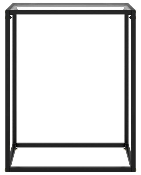 Konzolový stolek transparentní 60 x 35 x 75 cm tvrzené sklo 322803
