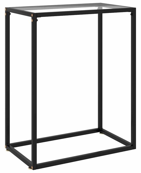 Konzolový stolek transparentní 60 x 35 x 75 cm tvrzené sklo 322803