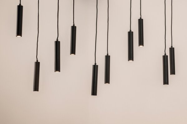 Závěsné minimalistické svítidlo nad jídelní stůl Gianta Nero 10 (LMD)