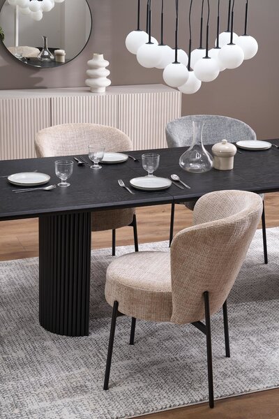 HALMAR Rozkládací jídelní stůl Bolero 160/250 cm dub přírodní/černý