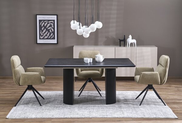 HALMAR Rozkládací jídelní stůl Bolero 160/250 cm dub přírodní/černý