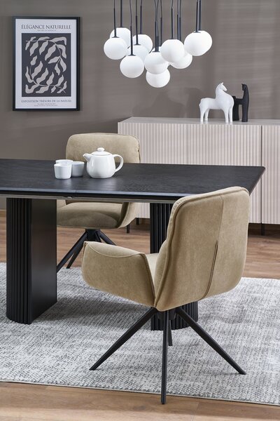 HALMAR Rozkládací jídelní stůl Bolero 160/250 cm dub přírodní/černý