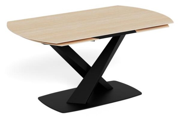 Actona Rozkládací jídelní stůl Morella 160/240 cm béžový/černý