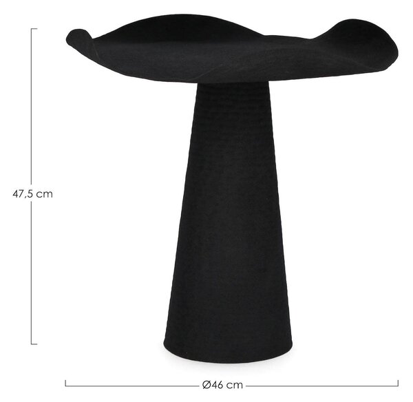 Konferenční stolek Lali ⌀46 cm černý
