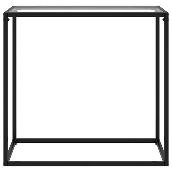 Konzolový stolek transparentní 80 x 35 x 75 cm tvrzené sklo 322807