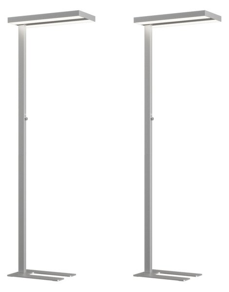 Stojací Lampa Arcchio, Logan, stmívatelné, Metalická, Pracovna, Hliník, Moderní