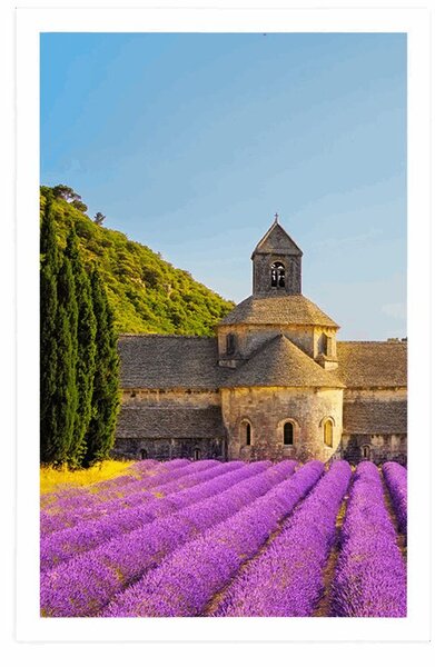 Plakát Provensálsko s levandulovými poli