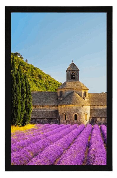 Plakát Provensálsko s levandulovými poli