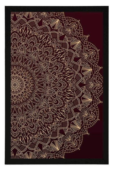 Plakát detailní ozdobná Mandala