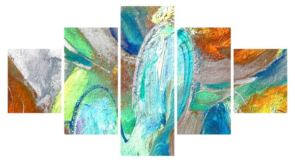 Obraz - Barevná abstrakce (125x70 cm)
