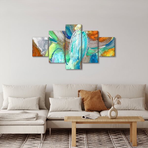 Obraz - Barevná abstrakce (125x70 cm)