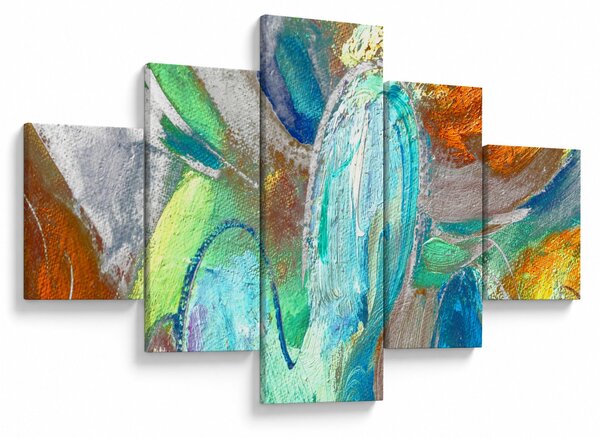 Obraz - Barevná abstrakce (125x70 cm)
