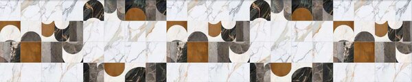 Kuchyňský panel ABS plast Milánské dlaždice 3000x600mm 1,5mm