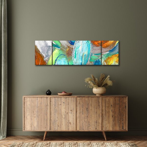 Obraz - Barevná abstrakce (170x50 cm)