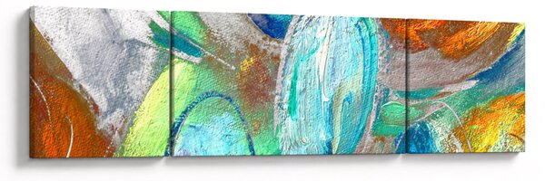 Obraz - Barevná abstrakce (170x50 cm)