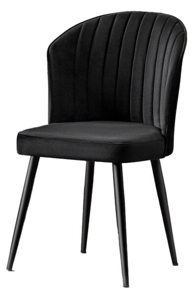 Kalune Design Sada 2 ks jídelních židlí Rubi černá